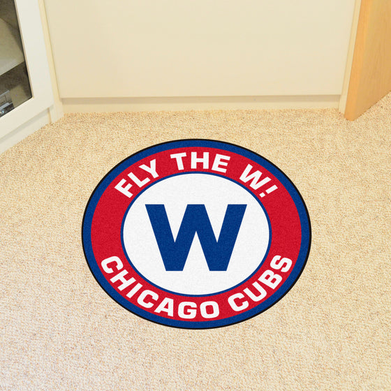 Chicago Cubs Roundel Rug - 27in. Diameter