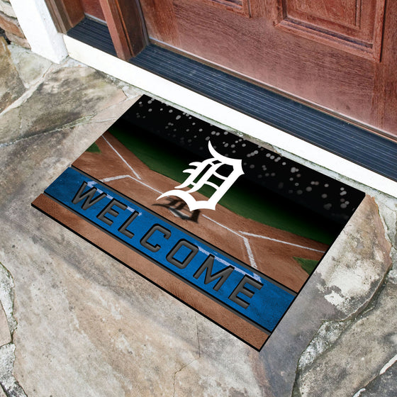 Detroit Tigers Rubber Door Mat - 18in. x 30in.