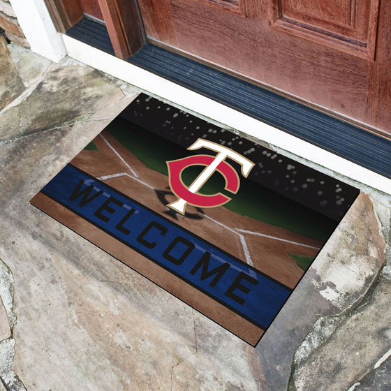 Minnesota Twins Rubber Door Mat - 18in. x 30in.