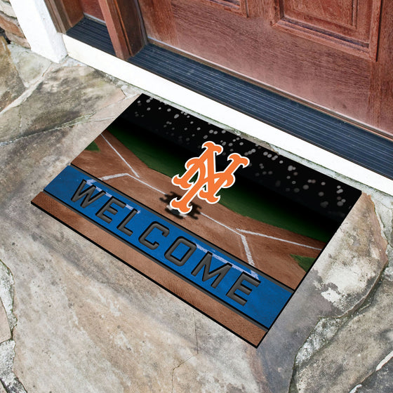 New York Mets Rubber Door Mat - 18in. x 30in.