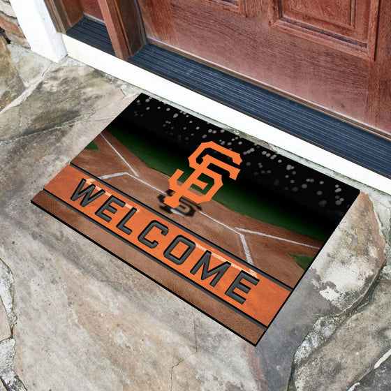 San Francisco Giants Rubber Door Mat - 18in. x 30in.