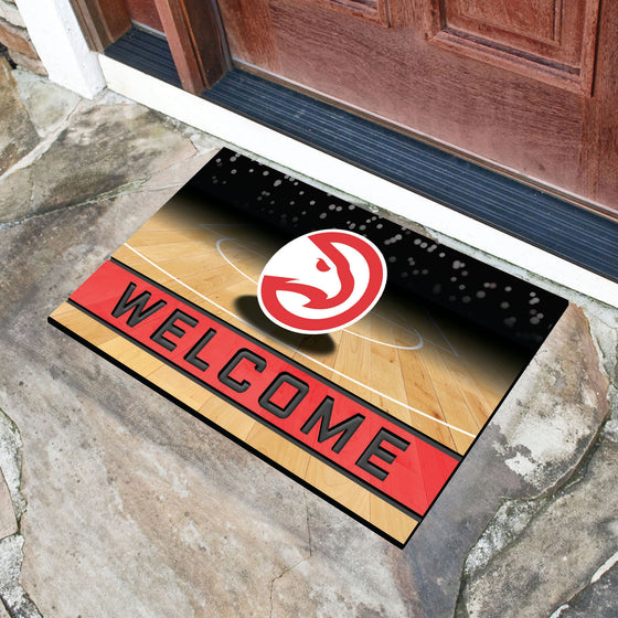 Atlanta Hawks Rubber Door Mat - 18in. x 30in.