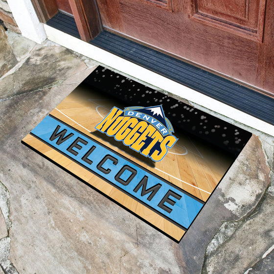 Denver Nuggets Rubber Door Mat - 18in. x 30in.