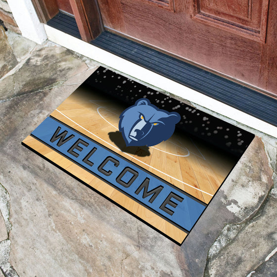 Memphis Grizzlies Rubber Door Mat - 18in. x 30in.