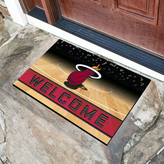 Miami Heat Rubber Door Mat - 18in. x 30in.