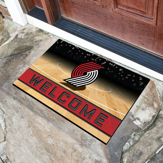 Portland Trail Blazers Rubber Door Mat - 18in. x 30in.