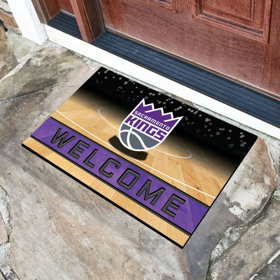 Sacramento Kings Rubber Door Mat - 18in. x 30in.