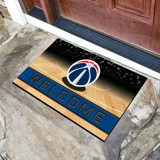 Washington Wizards Rubber Door Mat - 18in. x 30in.