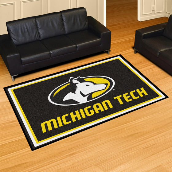 Michigan Tech Huskies 5ft. x 8 ft. Plush Area Rug