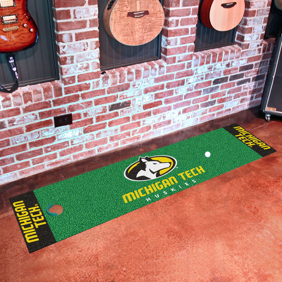 Michigan Tech Huskies Putting Green Mat - 1.5ft. x 6ft.