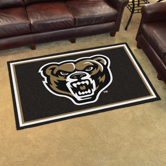 Oakland Golden Grizzlies 4ft. x 6ft. Plush Area Rug