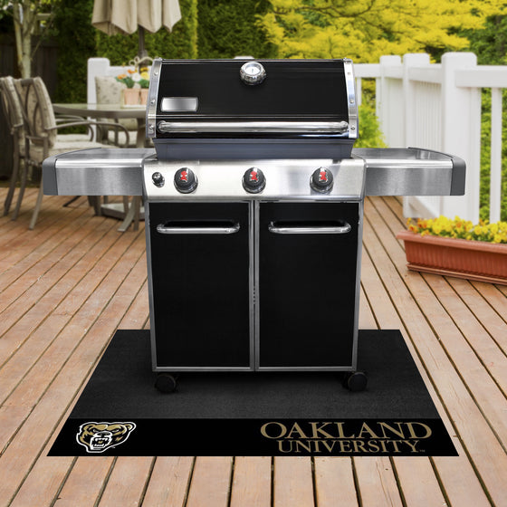 Oakland Golden Grizzlies Vinyl Grill Mat - 26in. x 42in.