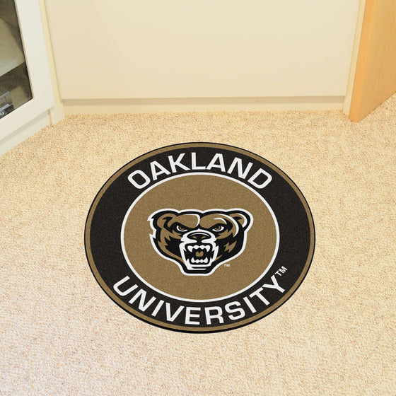 Oakland Golden Grizzlies Roundel Rug - 27in. Diameter