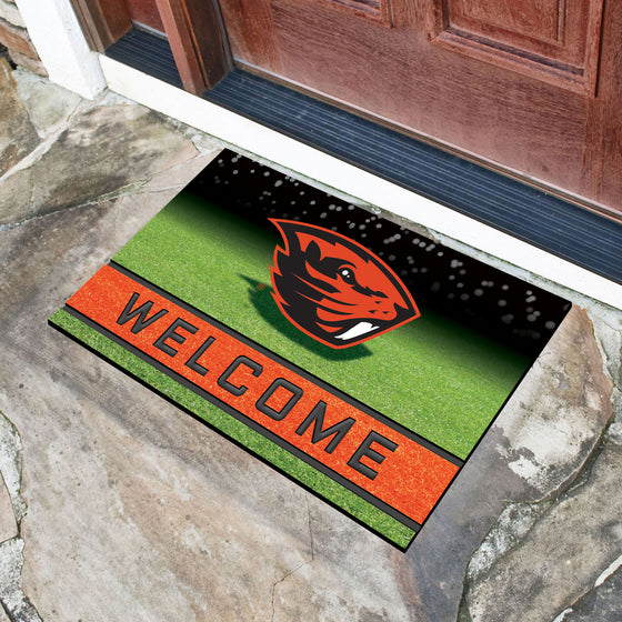 Oregon State Beavers Rubber Door Mat - 18in. x 30in.