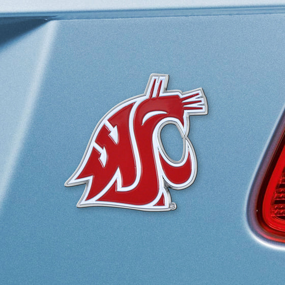 Washington State Cougars 3D Color Metal Emblem