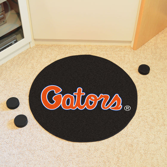 Florida Gators Hockey Puck Rug - 27in. Diameter