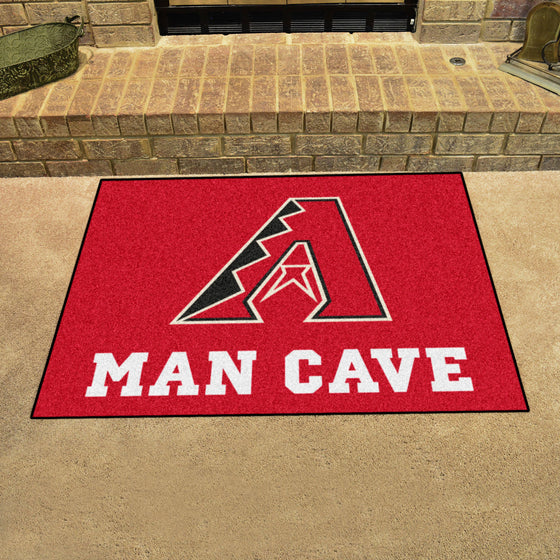 Arizona Diamondbacks Man Cave All-Star Rug - 34 in. x 42.5 in.