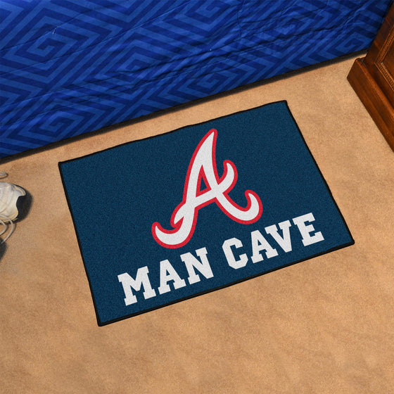 Atlanta Braves Man Cave Starter Mat Accent Rug - 19in. x 30in.