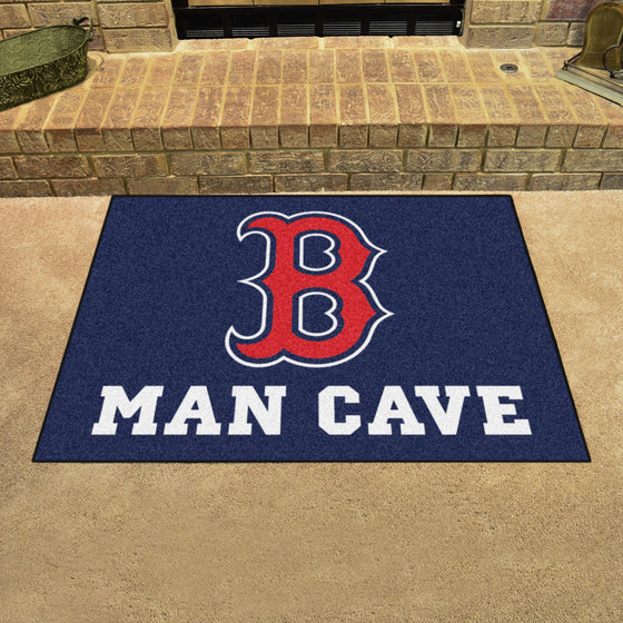 Boston Red Sox Man Cave All-Star Rug - 34 in. x 42.5 in.