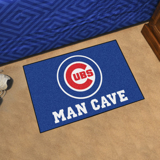 Chicago Cubs Man Cave Starter Mat Accent Rug - 19in. x 30in.