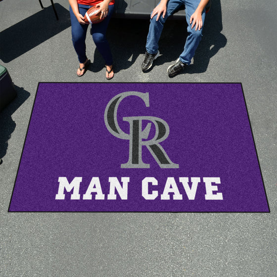 Colorado Rockies Man Cave Ulti-Mat Rug - 5ft. x 8ft.