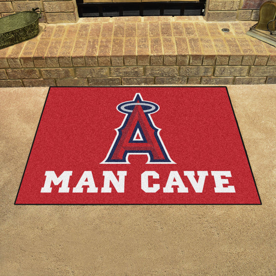 Los Angeles Angels Man Cave All-Star Rug - 34 in. x 42.5 in.