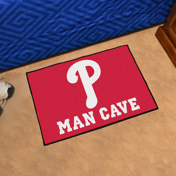 Philadelphia Phillies Man Cave Starter Mat Accent Rug - 19in. x 30in.