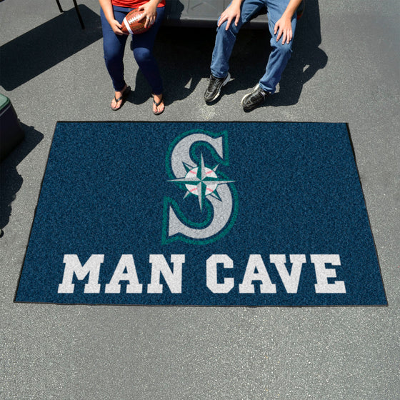 Seattle Mariners Man Cave Ulti-Mat Rug - 5ft. x 8ft.