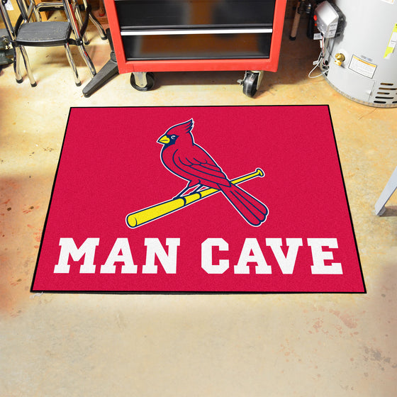 St. Louis Cardinals Man Cave All-Star Rug - 34 in. x 42.5 in.