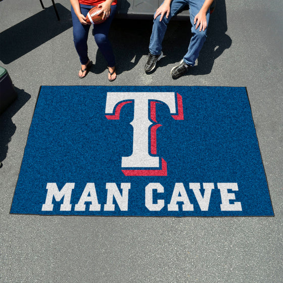 Texas Rangers Man Cave Ulti-Mat Rug - 5ft. x 8ft.