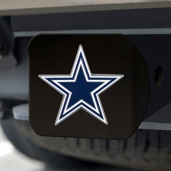 Dallas Cowboys Black Metal Hitch Cover - 3D Color Emblem