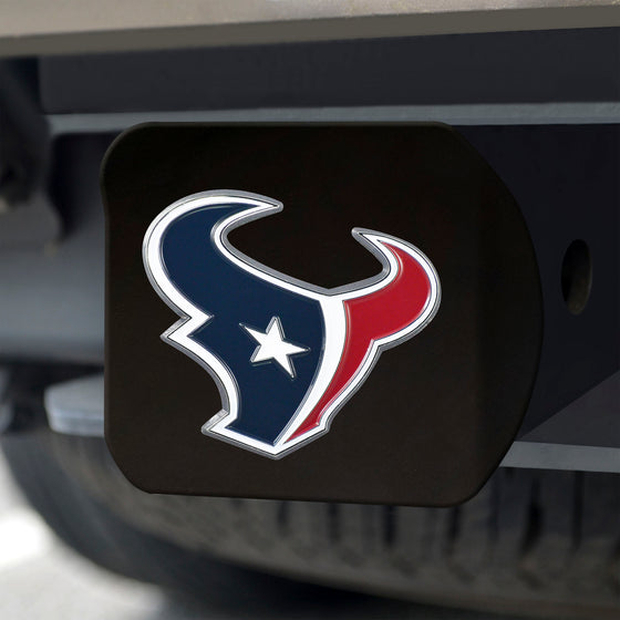 Houston Texans Black Metal Hitch Cover - 3D Color Emblem