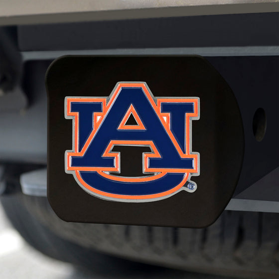 Auburn Tigers Black Metal Hitch Cover - 3D Color Emblem