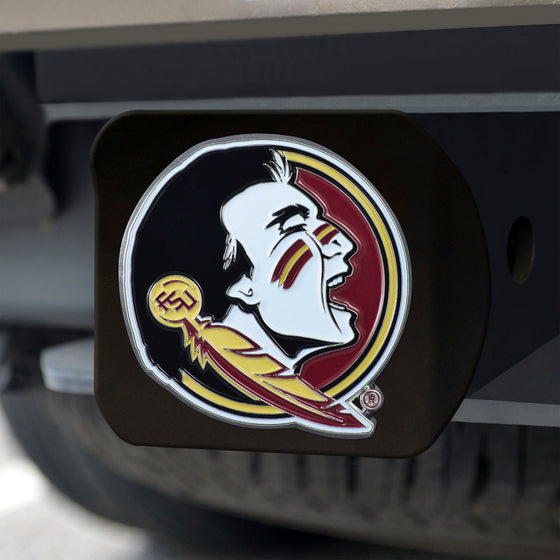 Florida State Seminoles Black Metal Hitch Cover - 3D Color Emblem