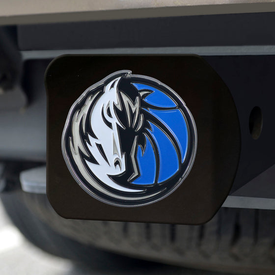 Dallas Mavericks Black Metal Hitch Cover - 3D Color Emblem