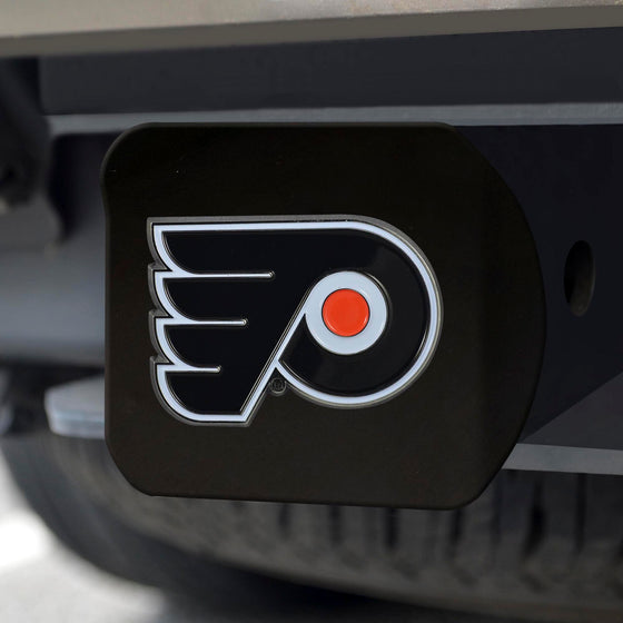 Philadelphia Flyers Black Metal Hitch Cover - 3D Color Emblem