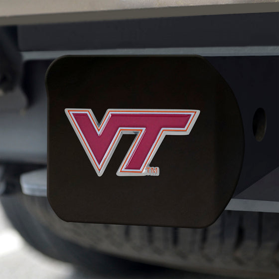 Virginia Tech Hokies Black Metal Hitch Cover - 3D Color Emblem