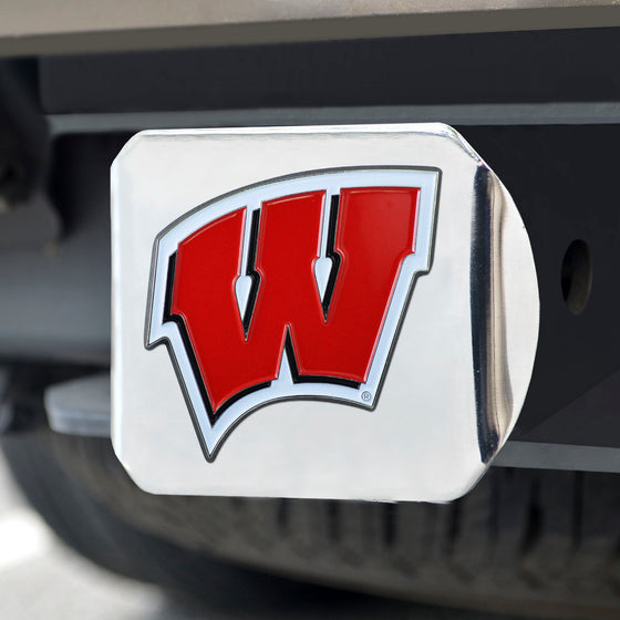 Wisconsin Badgers Hitch Cover - 3D Color Emblem