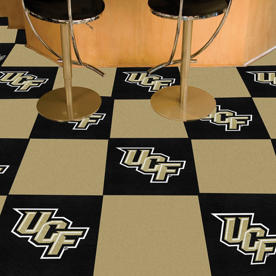 Central Florida Knights Team Carpet Tiles - 45 Sq Ft.