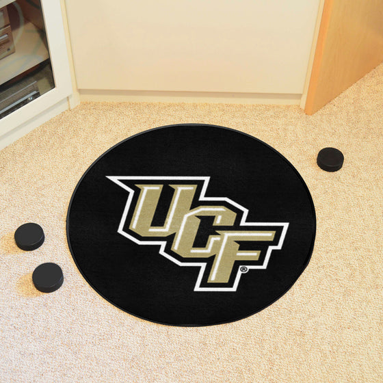 Central Florida Knights Hockey Puck Rug - 27in. Diameter