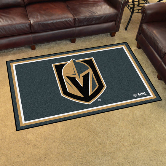 Vegas Golden Knights 4ft. x 6ft. Plush Area Rug