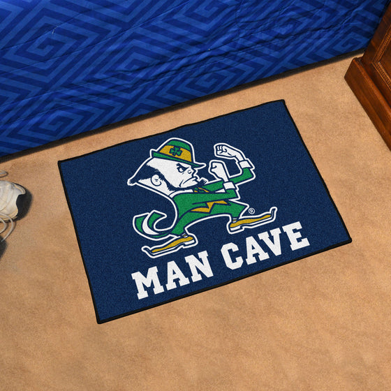 Notre Dame Fighting Irish Man Cave Starter Mat Accent Rug - 19in. x 30in., Leprechaun