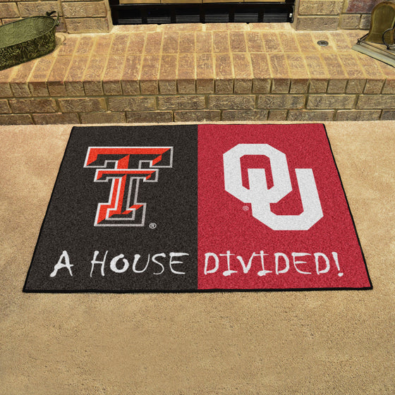 House Divided - Texas Tech / Oklahoma House Divided House Divided Rug - 34 in. x 42.5 in.