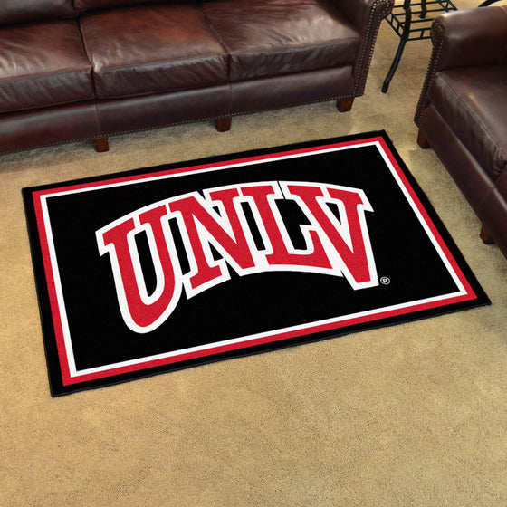 UNLV Rebels 4ft. x 6ft. Plush Area Rug