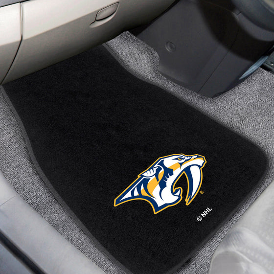 Nashville Predators Embroidered Car Mat Set - 2 Pieces