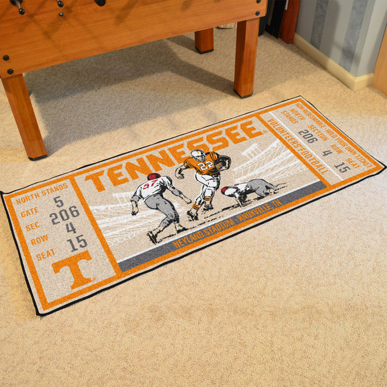 Tennessee Volunteers Ticket Runner Rug - 30in. x 72in.