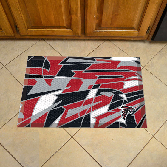 Atlanta Falcons Rubber Scraper Door Mat XFIT Design