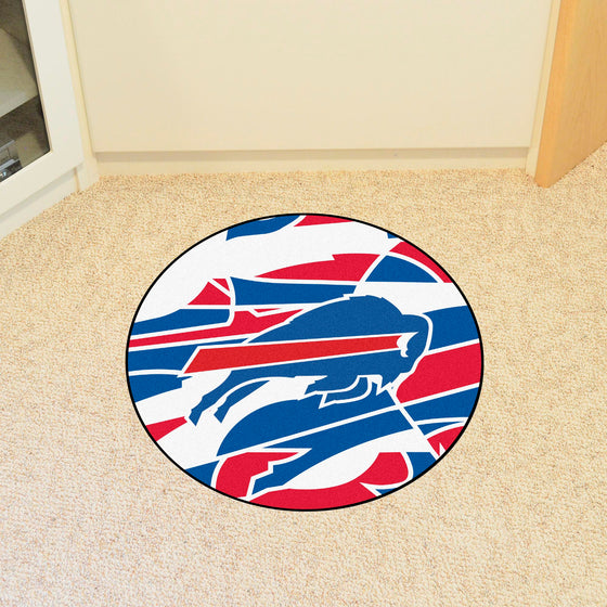 Buffalo Bills Roundel Rug - 27in. Diameter XFIT Design