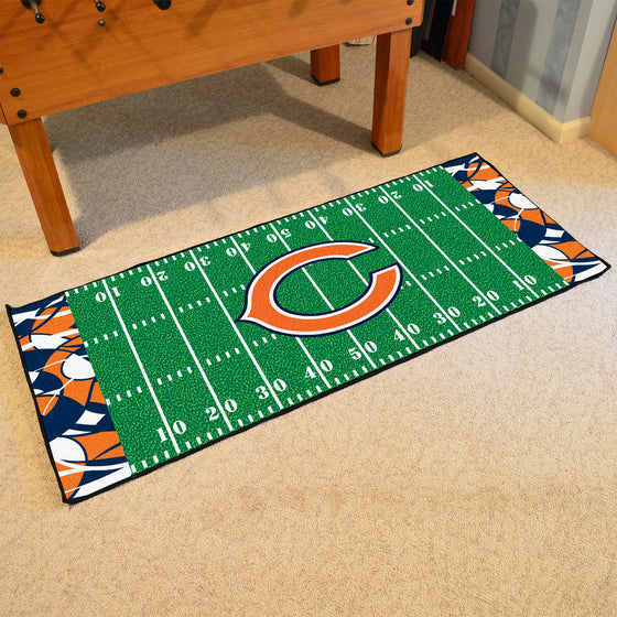 Chicago Bears Football Field Runner Mat - 30in. x 72in. XFIT Design