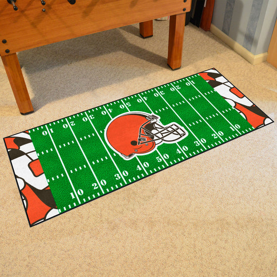 Cleveland Browns Football Field Runner Mat - 30in. x 72in. XFIT Design